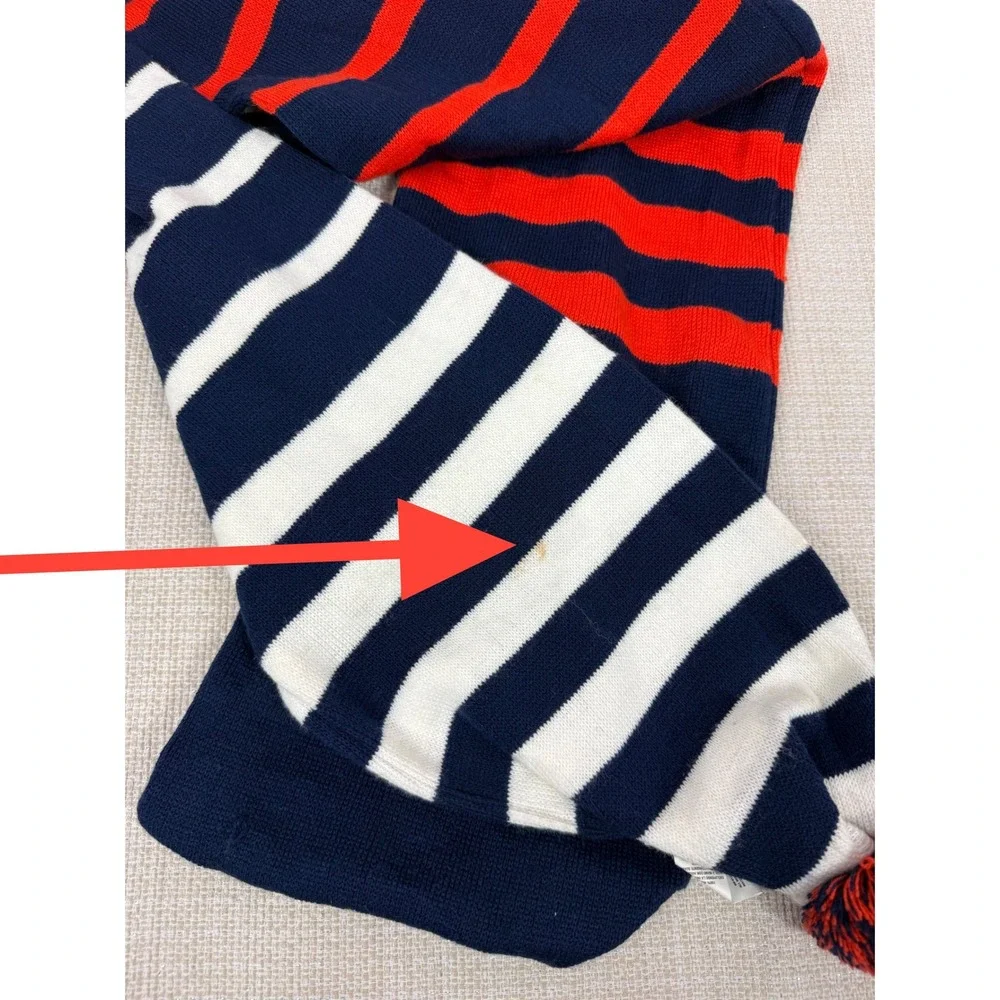 Forever Collectibles Scarf UTSA Roadrunners Navy Blue Orange‎ Striped